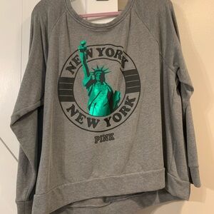 PINK Victoria's Secret Gray New York Sweatshirt